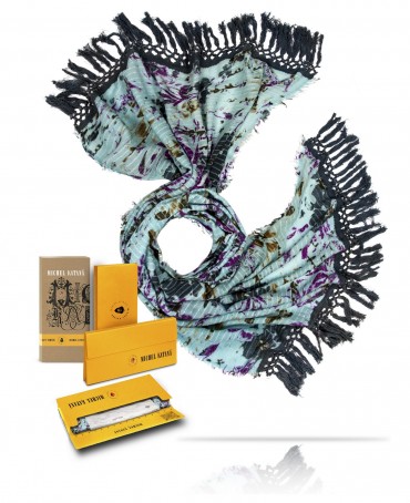 Палантин Унисекс W.FR240-PRINTEMPS/LILAS